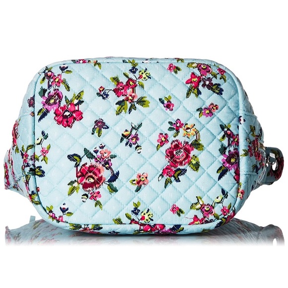 Vera Bradley Water Bouquet Carson Hobo Bag Blue - Picture 4 of 6